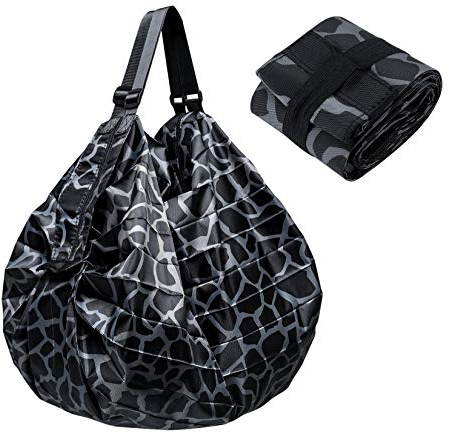 Faltbare Einkaufstaschen, wiederverwendbare faltbare Einkaufstasche, Reisen tragbaren Tasche mit einer Schulter, Leopard Umhängetasche zum Einkaufen, Reisen, Outdoor, Camping (Leopardenmuster)