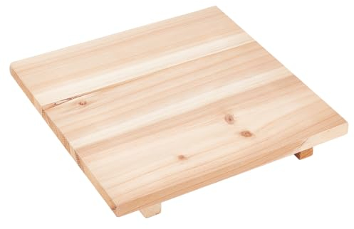 BENECREAT Clay Board Wooden Matting Board, Square Ceramic Clay Drying Board, Tan Clay Drying Board for Shaping and Carving, Ceramic Clay Drying, 24x24cm