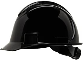 Honeywell North Sombrero Duro de ala Corta con ventilación Negro, Mecanismo de Doble Bloqueo, suspensión de trinquete de 4 Puntos, Polietileno de Alta Densidad, NSB21011E (1 Pieza)