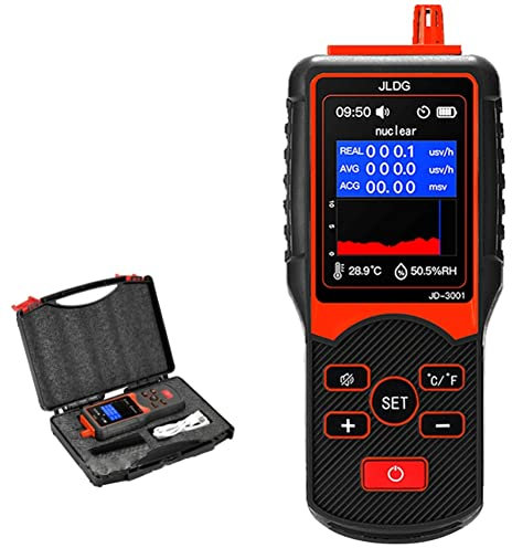 Techigher Geiger Counter Nuclear Radiation Detector, Portable Digital Electromagnetic Radiation Detector with LCD Backlight, Digital Radiation Dosimeter, with Carry Bag Geiger Counter