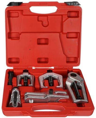 SIXTOL Mechanic Puller Set 6 | Set 6 Estrattori Compatibile con Bracci Sterzo e Testine Auto | Acciaio Resistente per Officina