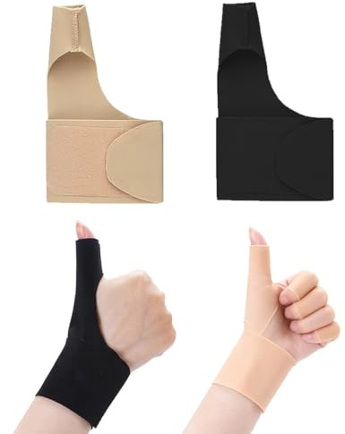 DIFLAX 2 Piezas Muñequera Pulgar Férula Dedo Pulgar Estabilizador Elástica Guantes De Compresión Pulgar Tendinitis Ortesis Ferula Rizartrosis Pulgar Artritis Apertura Del Pulgar Suave Para Túnel