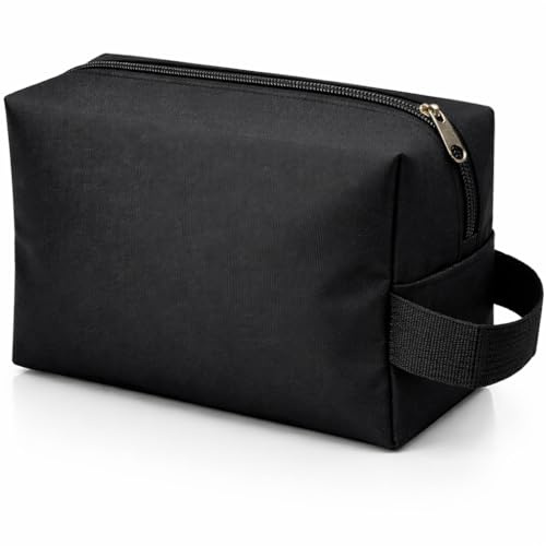 Beauty Case da Viaggio Impermeabile con Maniglia – Trousse Organizer Uomo Donna per Cosmetici, Rasoi e Accessori, Borsa Toilette Compatta per Valigia, Palestra e Bagaglio a Mano
