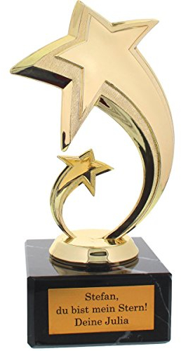 Historia Die persönliche Star Award Statue mit Gravur als individuelle Geschenkidee