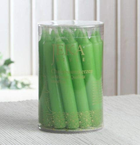 CandleCorner Weihnachtskerzen Premium-Baumkerzen Trend (20er Dose), Granny-grün