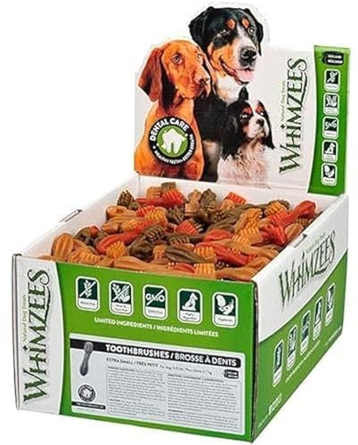 WHIMZEES Snack Dental Bürste Mix 6,4 cm Box 350 Stück