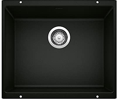 BLANCO 442933 Precis 21 Kitchen Sink, Coal Black