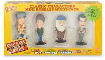 Sporting Profiles Only Fools and Horses Mini Bobble Buddies bobblehead Figures Set 1 Del Boy Rodney Albert Boycie