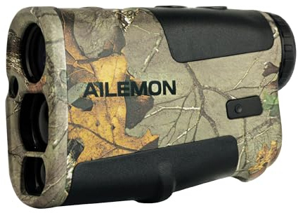 AILEMON AL51 Rangefinder Hunting Laser Range Finder Camo 900 Yards Waterproof Archery Rangefinders Multi Functional Distance/Angle/Speed/Scan 6X Magnification