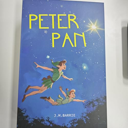 Sekam Buchtresor mit Zahlenschloss, Versteckter Safe (24 x 15 x 5,5 cm) mit Feuerfester Tasche, Buchbox Versteckte Aufbewahrung,Geldverstecke für Zuhause,Geldkassette Buchsafe für Bargeld (Peter Pan)