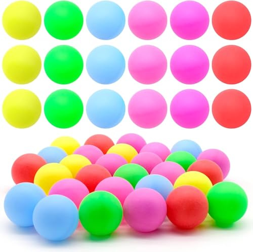 JJQHYC 30 Palline da Ping Pong Colorate da 4 cm, Palline in Plastica, per Giocattoli per Gatti, Decorazioni e Giochi di Società