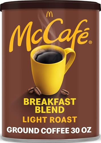 McCafe Breakfast Blend, Light Roast Ground Coffee, 30 oz Canister