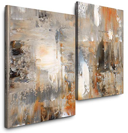 Sinus Art Abstrakt 120x80cm 2 Kunstdrucke je 70x60cm Kunstdruck modern Wandbilder XXL Wanddekoration Design Wand Bild