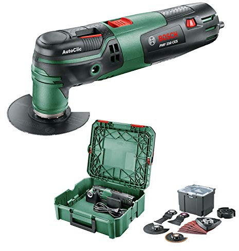 Bosch Multifunktionswerkzeug PMF 250 CES (250 W, Universal-Zubehör-Set, in SystemBox | Größe S) - Amazon Edition