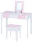 Fantasy Fields By Teamson Kids 'Kate' Play Dressing Table/Vanity with Storage Pink/White TD-13295A
