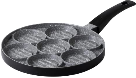 Aeternum Y00AGD0370, Hamburger Petravera, antihaftbeschichtet, Durchmesser 26 cm, Linie Gli Speciali Petravera, Schwarz