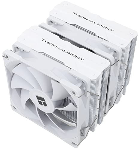 Thermalright Peerless Assassin 120 White CPU Air Cooler, 6 Heat Pipes, Dual 120mm TL-C12W PWM Fan,Aluminium Heatsink Cover, AGHP Technology, for AMD AM4/AM5 Intel LGA 1150/1155/1200/2011 * 1851