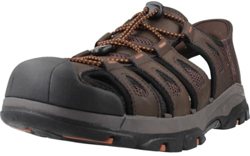 Skechers Men's 205187Tresmen - Norvick Hands Free Slip In Sandal,Chocolate,11