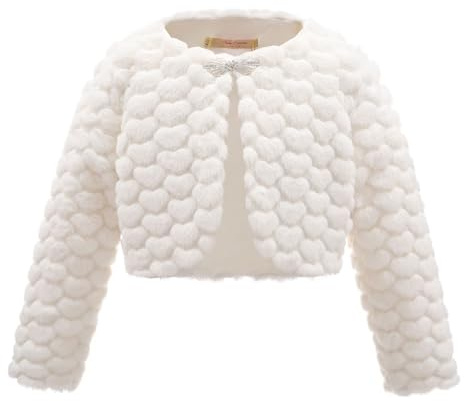 Mini Mart Online Limited Girls Childrens Bolero Cardigan Cardi 13 Years Ivory
