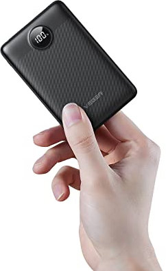 VEGER Power Bank 10000mAh,Más Delgado Batería Externa Carga rápida,USB-C 22.5W Entrada y Salida Mini Batería Portátil para iPhone, Android, Tablets y Chaqueta Calefactada más