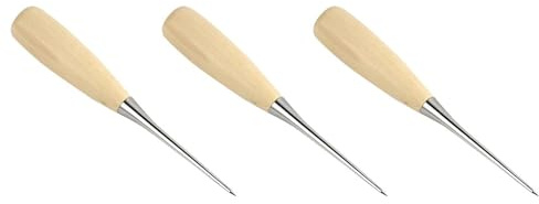 Precision Leather Craft Hole Maker Wood Steering Wheel Cover Hand Stitcher AWLS Leather Working Leather Stitching for AWL Needles