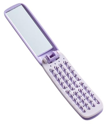 Spazzola per capelli pieghevole - Spazzola da viaggio portatile, strumento per lo styling dei massaggi, dimensioni compatte della borsa, palestra quotidiana per donne, lavoro, lavoro, scuola,