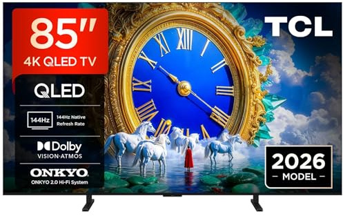 TCL 85 A400 4K QLED Google TV – 3840x2160, 144Hz, Dolby Vision HDR, AiPQ Pro AI-processor