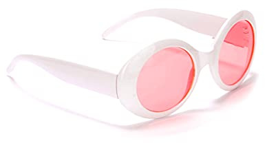 DEGUISE TOI - Lunettes rondes blanches plastique adulte - Lunettes - Taille Unique - Blanc - Accessoires pour déguisement - Plastique - - Carnaval