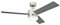 Westinghouse Lighting, 72054 Ventilatore da soffitto in acciaio inox per interni da 122 cm Alta Vista, kit di luce LED dimmerabile con vetro smerigliato opale