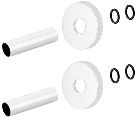Kit copritubo per termoarredo in Ottone – set 2 pezzi, disponibile in diverse colorazioni, compatibile con tubi in rame e multistrato