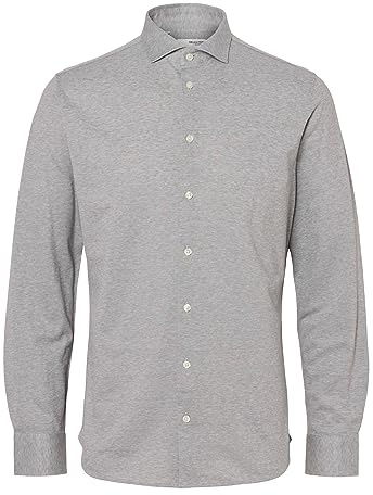 SLHSLIMBOND-Pique LS NOOS - Camiseta de punto, Pure Cashmere, S