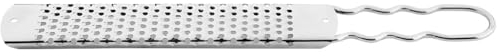 Ausonia - Grattugia inox a fori grandi per formaggio verdura carote crauti parmigiano limone zenzero cioccolato noce moscata