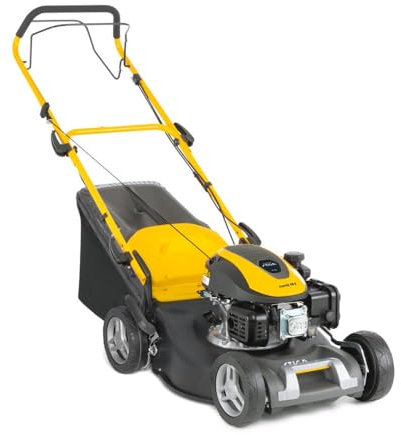 STIGA Combi 48 S - Cortacésped con tracción a gasolina, motor de gasolina de 139 cm³, ancho de corte de 46 cm, cesta de 60 L, incluye tapón de mantillo