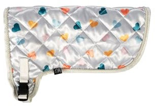 HKM Hobby Horsing Print Decke, Weiß Mit Herzchen, One Size