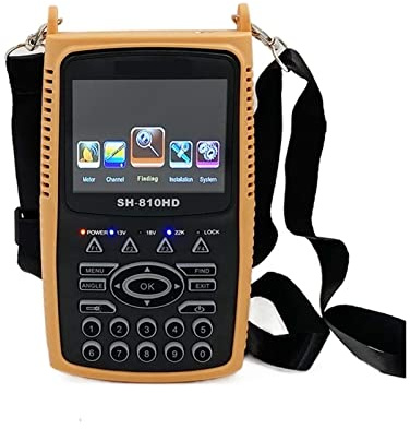 PZPZP TV Signal Finder Meter, Digital Satellite Finder Combo Satellite Finder DVB S2 T2 C Satellite Signal Finder SATHERO SH-810HD Camera Tester CCTV AHD,for Adjusting Sat TV Dish(DVB S S2)