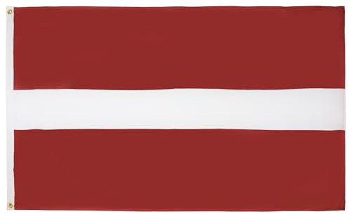AZ FLAG - Lote de 2 banderas de Letonia - 90 x 60 cm - Bandera de Letonia 100% poliéster con ojales metálicos integrados