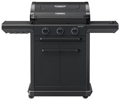 Campingaz 3 Series Onyx S gasbarbacoa pone zijbrander – modular BBQ – 5 jaar garantía – Zwart