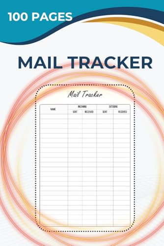 Mail Tracker Log Book: 100-Page Incoming & Outgoing Mail Journal | Track Correspondence, Dates & Notes
