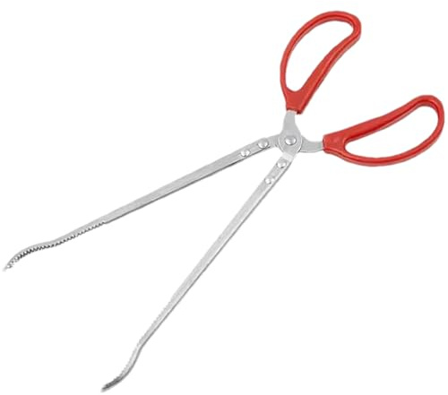 Reptile Feeding Tongs – 15 Inch Stainless Steel | Aquarium Tweezers | Snake Feeding Tongs | Non-Slip Long Feding Tweezers | Safe Handling Tool For Ball Snakes Lizards Aquariums