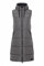 OXMO OXSolice Damen Weste Outdoor-Weste Lange Weste seitliche Reißverschlüsse mit hochabschließendem Kragen Kapuze mit Kordelzug, Größe:M, Farbe:Pewter (185203)