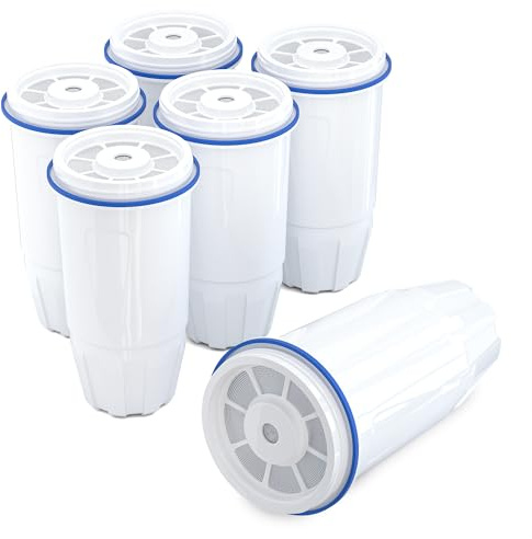 Upgraded Water Filter Replacement for Zero Pitcher and Dispenser ZR-001 ZR-004 ZP-006 ZR-017, Multi-Stage Filter System, Effectively Reducing Lead, Chromium, PFOA, and PFOS, Pack of 6, By DESENRUIS