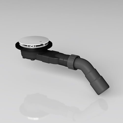 doporro Piletta di Scarico Doccia AL05, Sifone per Piatto Doccia con Foro di Scarico Diametro 45mm, Ferma odori e Filtro capelli