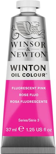 Winsor & Newton Winton - Tubo de Pintura al Óleo, Rosa Fluorescente, 37ml (Serie 3)
