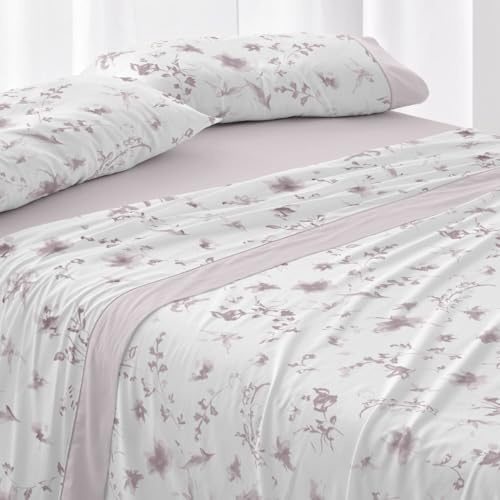 Burrito Blanco | Juego de sábanas | Cama de 135cm. (+Medidas Disponibles) | Diseño 048 | Color Nude (135x190/200cm.)