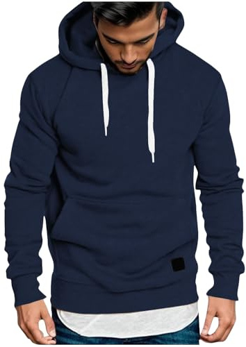 Hoodie Mens Sweatshirts Solid Colour Jumper Tops Long Sleeve Pullover Sweater Fall Winter Thermal Hoodies Blouse Comfort Sportswear Fashion Sweatshirt Hiking Outdoor Jumpers Loungewear