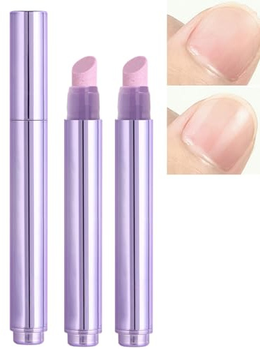 2Pcs Tip Pusher Pen,3 in 1 Nail Care Pen,Nail Strengthener,Cuticle Oil Pe/n,Nai/l Oil P/en,Nai/l Growth Polish,Na/il Hardener,Na/il Buffer P/en,N/ail Growth Treatment,Repairs Split and Cracked N/ails