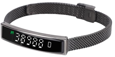 Oreilet Brazalete Inteligente, Prueba Agua BT 5.3 Actividad Fitness Tracker con Aplicaciones y Contadores Pasos y Remotos Cámaras, Pulsera Salud Inteligente para Mujeres Hombres (Black)