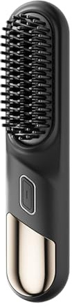 Fer à repasser sans fil - Brosse rechargeable - Fer droit sans fil avec 4 réglages de température | Pour femmes, hommes, court, long, bouclés et ondulés, voyage, plage,