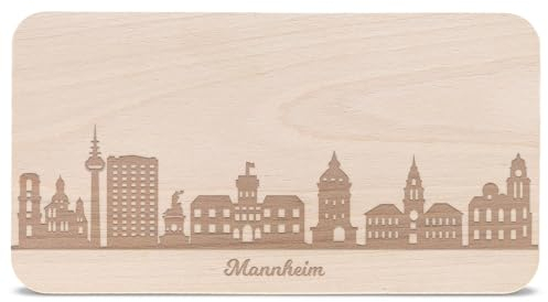 Planche à goûter Skyline Mannheim – Petit-déjeuner & Idée de Cadeau pour stadtverliebte