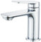 BELZ Modern Basin Mixer Tap, Chrome Bathroom Sink Tap, Brass Hot & Cold Faucet, Leak-Resistant, Water-Saving, G1/2 Hoses, Fits Single-Hole Sinks